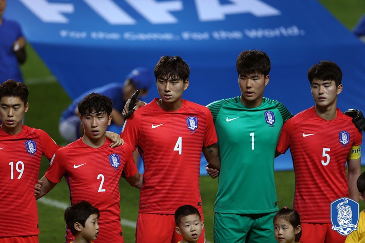 U22 Hàn Quốc có đến hơn nửa đội hình là các cầu thủ dự U20 World Cup 2017. Ảnh: KFA. U22 Hàn Quốc có đến hơn nửa đội hình là các cầu thủ dự U20 World Cup 2017. Ảnh: KFA.