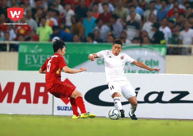 C&aacute;c ng&ocirc;i sao K.League vẫn chưa thể hiện hết năng lực trước U22 Việt Nam. Ảnh Hải Đăng