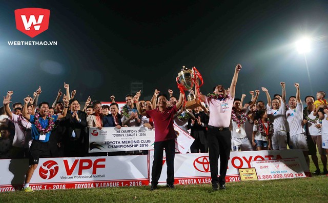 Hà Nội FC muốn vươn ra biển lớn sau khi giành được rất nhiều danh hiệu ở sân chơi trong nước. Ảnh Hải Đăng Hà Nội FC và V.League 2017: Tham vọng không dừng lại ở sân chơi quốc nội