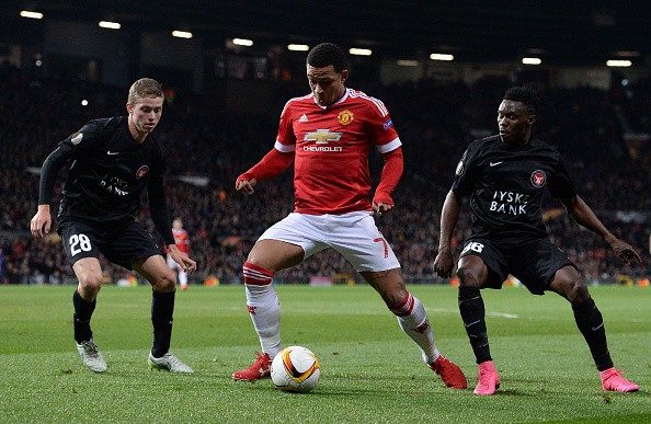 Depay phấn khích khi M.U thắng đậm FC Midtjylland