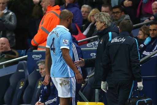 Man City nhận hung tin từ Kompany