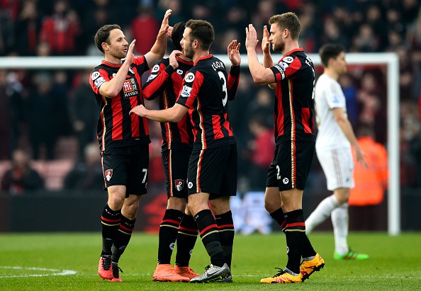 Video Ngoại hạng Anh: Bournemouth 3-2 Swansea