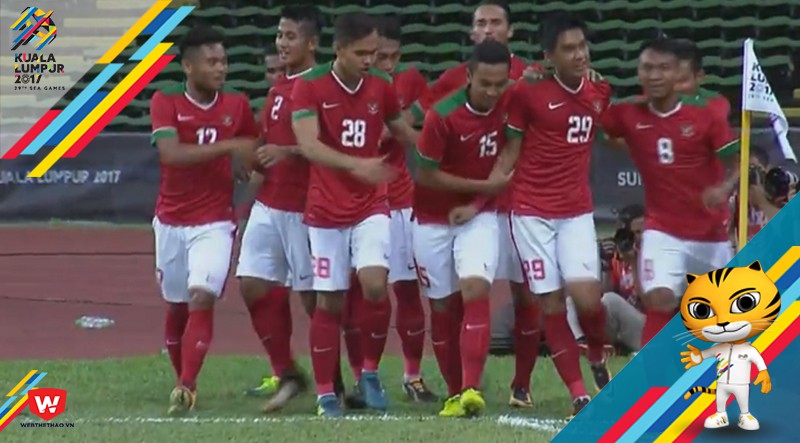 SEA Games 29: Thắng Philippines, Indonesia xếp sau U22 Việt Nam
