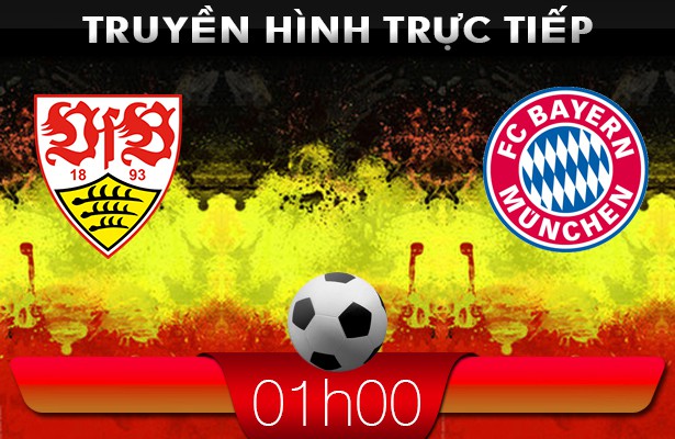 02h00 – Truyền hình trực tiếp: Stuttgart vs Bayern M