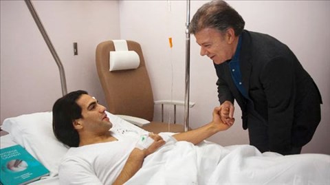 Tổng thống Colombia đích thân thăm Falcao