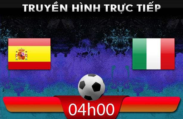 04h00 – 06/03 – Truyền hình trực tiếp: Tây Ban Nha vs Italia