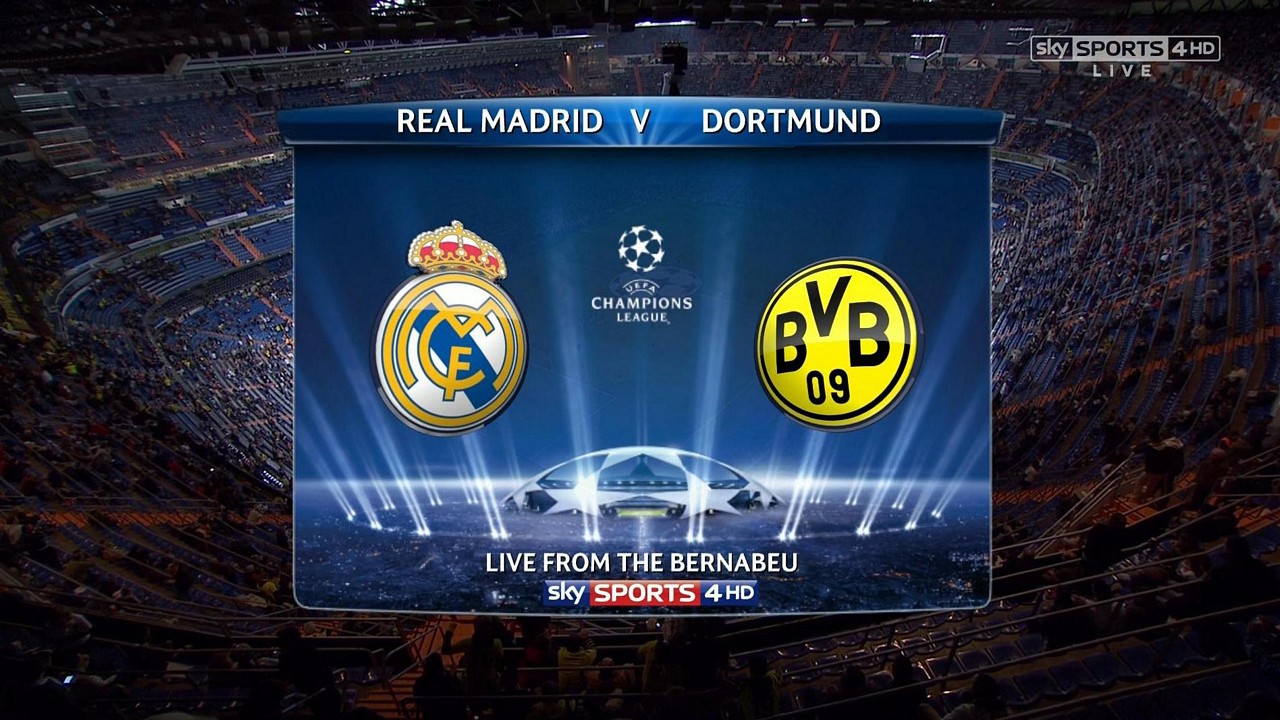 01h45- 03/04 – Truyền hình trực tiếp: Real Madrid vs Dortmund