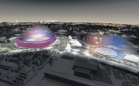 Bất chấp án phạt, sân Nou Camp vẫn được nâng cấp
