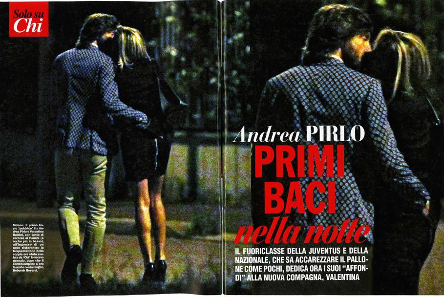 Pirlo và bồ tình tứ bên nhau