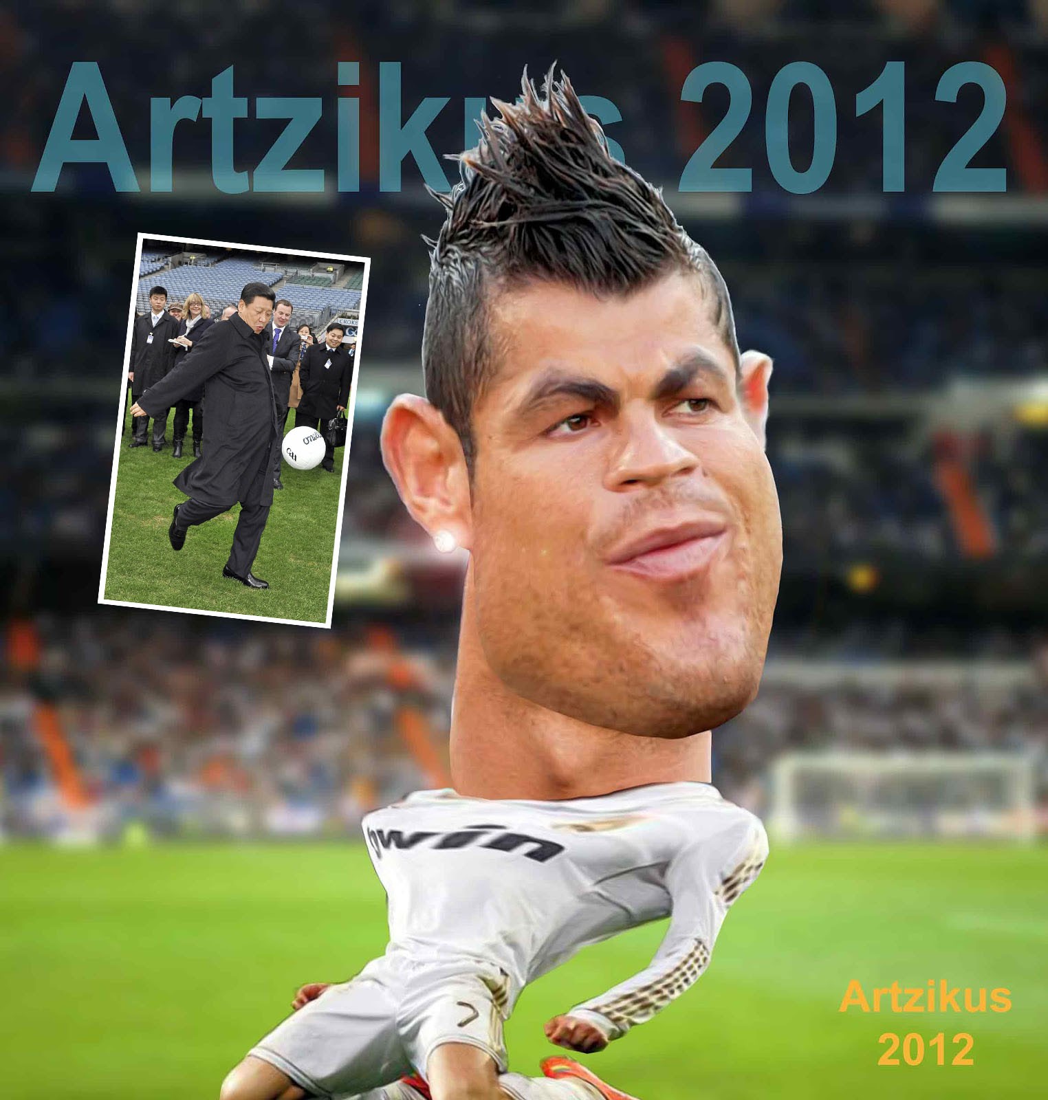 Khi ông Tập Cận Bình mặc áo Cristiano Ronaldo