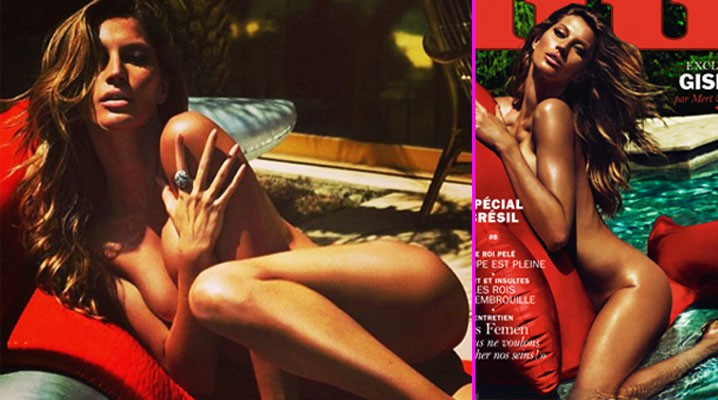 Gisele Bundchen “lột đồ” cổ vũ ĐT Brazil