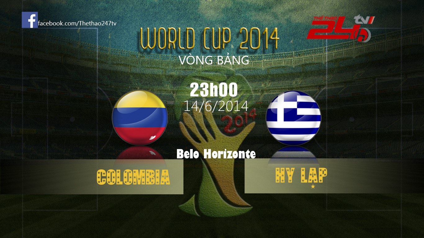Trực tiếp Colombia 3- 0 Hy Lạp: Chiến thắng thuyết phục cho Colombia (KT)