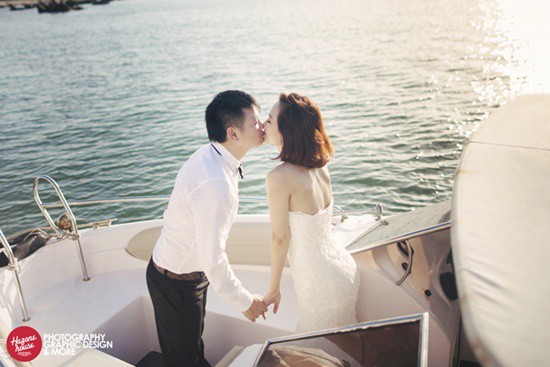 Bộ ảnh cưới tuyệt đẹp của Văn Quyến và Thúy Hằng