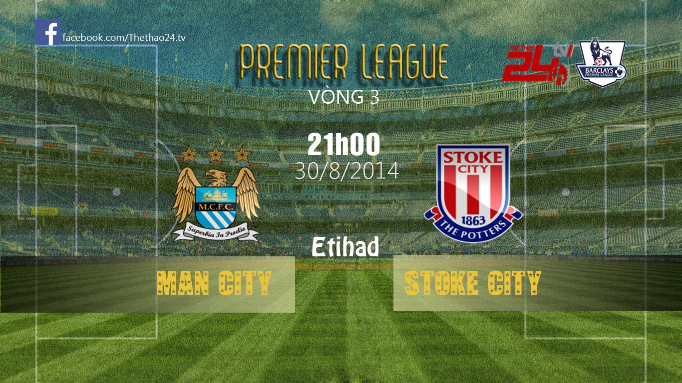 TRỰC TIẾP: Manchester City 0-1 Stoke City: Man City bại trận trên sân nhà (Kết thúc)