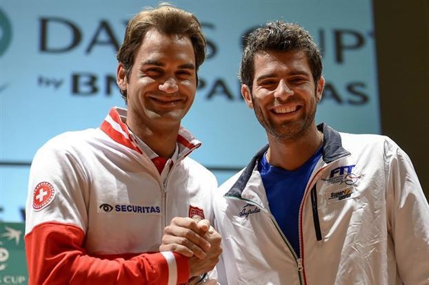 Bán kết Davis Cup ngày 1: Federer đưa Thụy Sĩ chạm giấc mơ