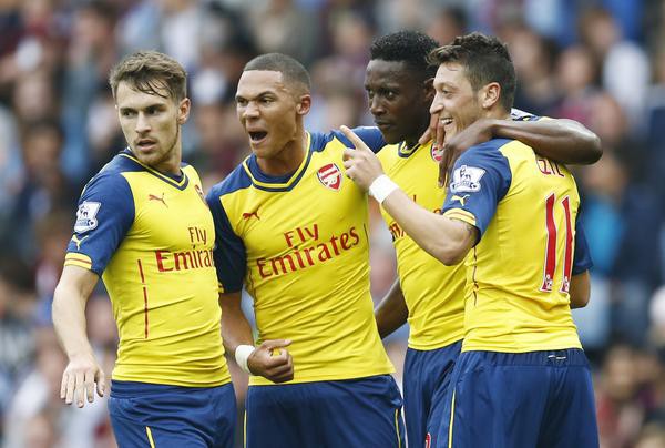 TRỰC TIẾP, Aston Villa 0-3 Arsenal: Ozil và Welbeck tỏa sáng (Kết thúc)