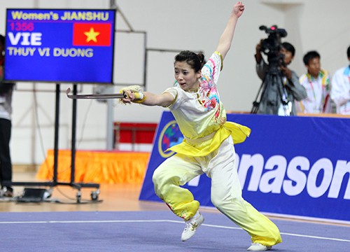 Wushu mang về HCV đầu tiên cho đoàn TTVN tại ASIAD 17