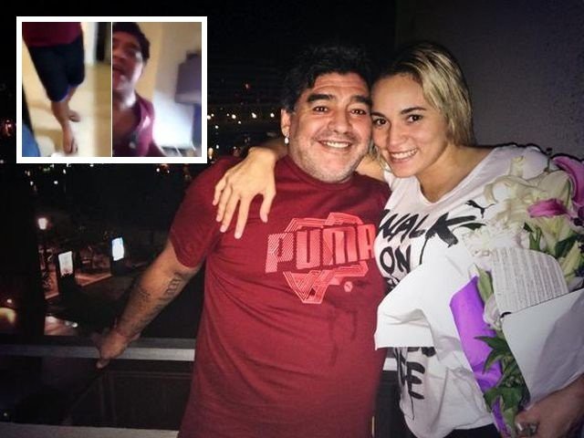 Rượu say, Maradona đánh đập bạn gái cũ