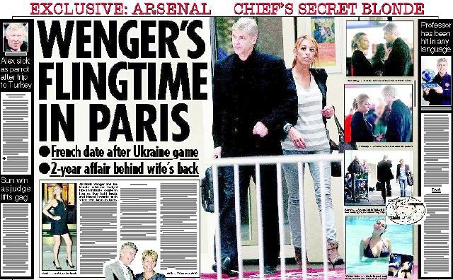 Ông thầy Wenger làm gái trẻ có bầu?!