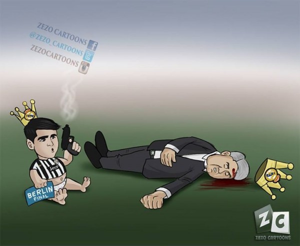 Những hình ảnh hài hước sau trận bán kết lượt về giữa Real Madrid và Juventus