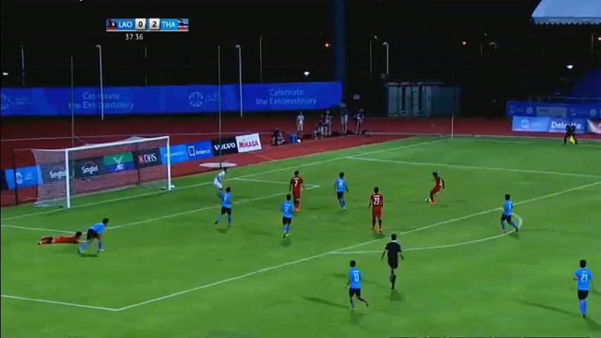 U23 Lào 0-6 Thái Lan: Thắng dễ