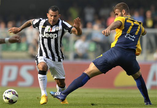 Hellas Verona 2-2 Juventus: Sút hỏng penalty, Tevez tạm biệt với danh hiệu cá nhân