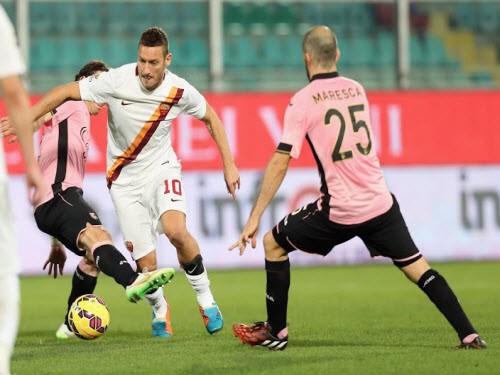 Serie A, Roma – Palermo: Chờ đại tiệc của Totti