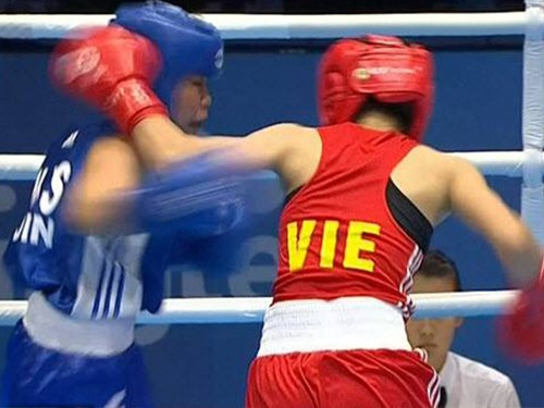 Ngọc Anh giành thắng lợi trong ngày ra quân của quyền anh Việt Nam