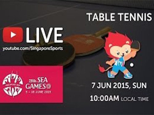 Trực tiếp bóng bàn ngày 7-6 SEA Games 28
