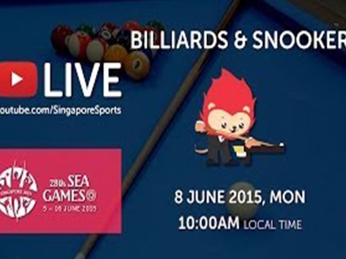 Trực tiếp billiards & snooker ngày 8/6 SEA Games 28