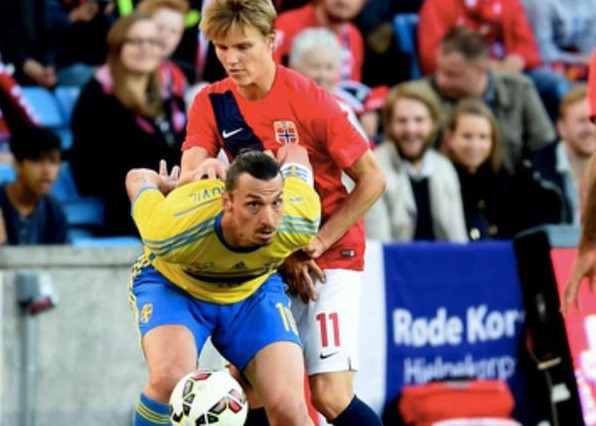 Màn trình diễn của Martin Odegaard trong trận giao hữu với Thụy Điển