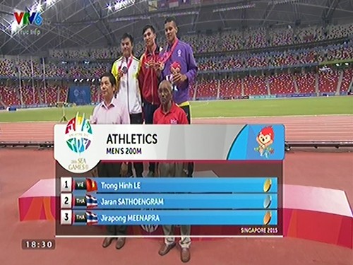 Lê Trọng Hinh có lần đầu tiên nhận HCV SEA Games