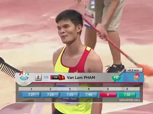 Phạm Văn Lâm – VĐV nhảy xa thứ 2 SEA Games