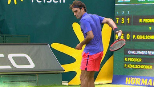 Xem lại cú đánh của Roger Ferderer khiến Philipp Kohlschreiber nản chí