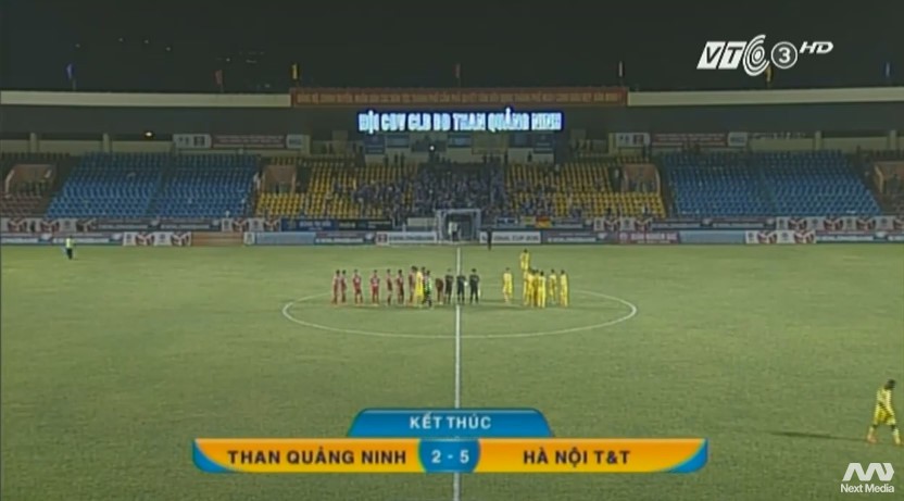 Than Quảng Ninh 2-5 Hà Nội T&T: Cơn mưa bàn thắng