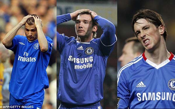 Những chân sút lừng danh từng thất bại thảm hại tại Chelsea