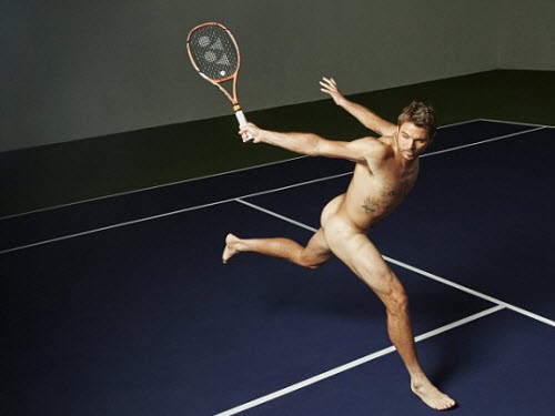 Bên lề Wimbledon 2015: Wawrinka chụp ảnh khỏa thân nghệ thuật