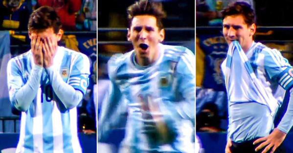 Tâm trạng của Messi ra sao trong loạt penalty với Colombia?