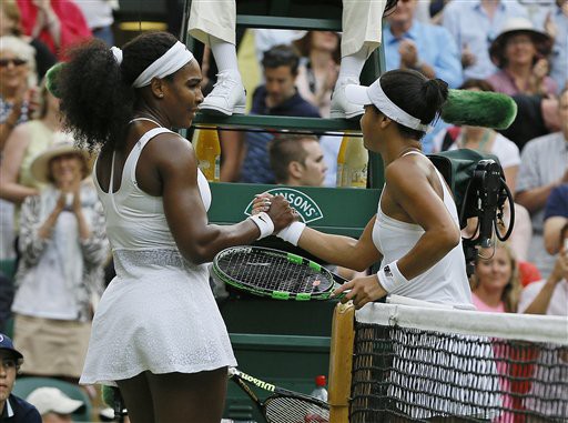 Serena Williams 2-1 Heather Watson