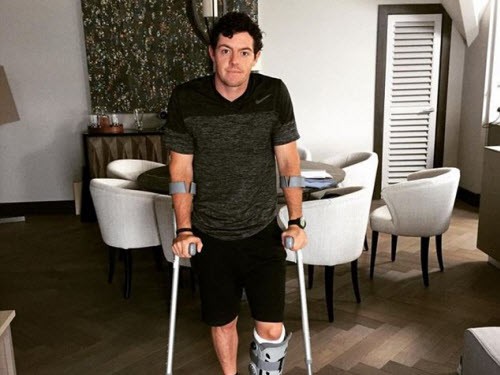McIlroy chấn thương nặng vì đá bóng