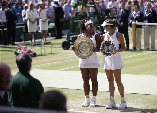 Serena Williams 2-0 Garbine Muguruza