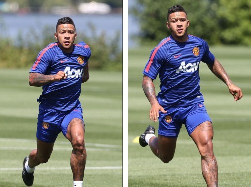 Memphis Depay khoe cơ bắp đáng kinh ngạc