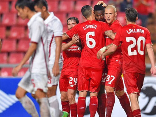 Trận đấu đầu tiên của Origi trong màu áo Liverpool