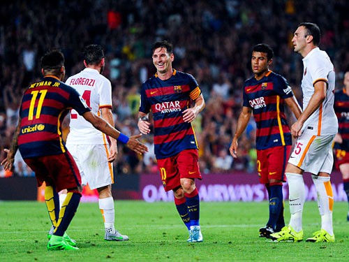 Barcelona 3-0 AS Roma: Messi lên tiếng, Barca đề bẹp Roma