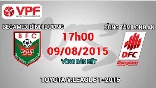 Trực tiếp vòng 20 V League: Becamex Bình Dương vs ĐTLA
