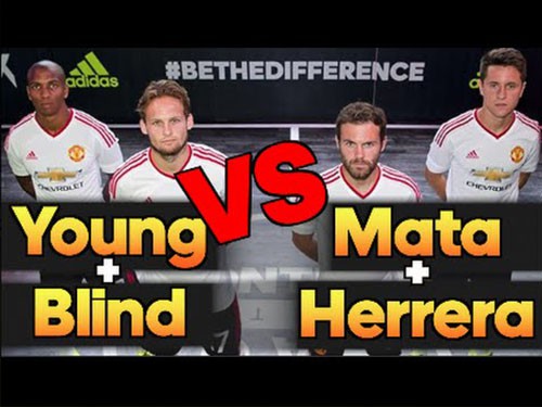 Cặp đôi Blind – Yuong đè bẹp Mata – Herrera trong ngày ra mắt áo đấu mới
