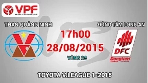 Trực tiếp vòng 23 V League: Than Quảng Ninh vs Đồng Tâm Long An