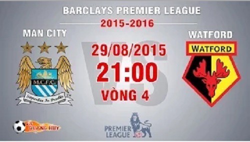 Trực tiếp vòng 4 Premier League: Man City vs Watford