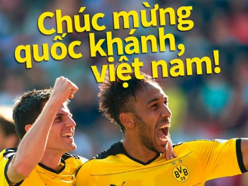Dortmund đi đầu chúc mừng Quốc khánh Việt Nam