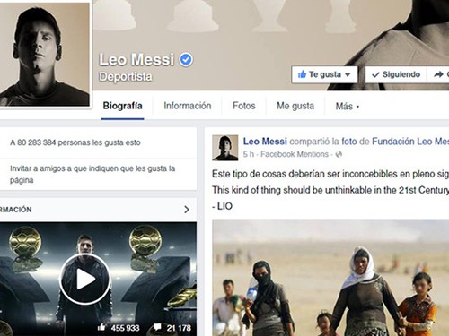 Messi kêu gọi giúp đỡ người tị nạn